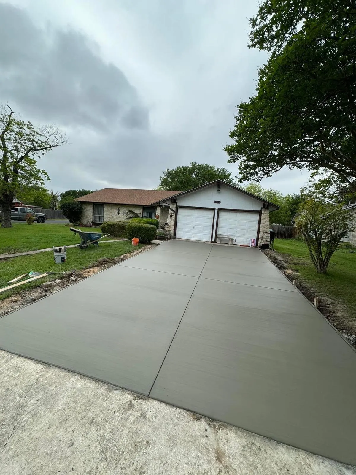 Finished sidewalk